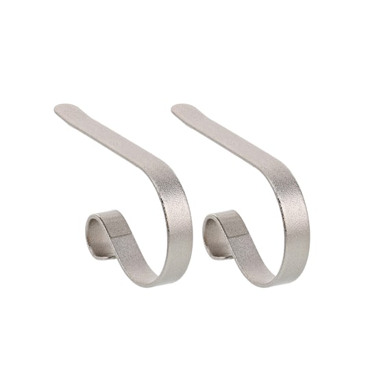 Original MantleClip® Glimmer Silver Stocking Holders
